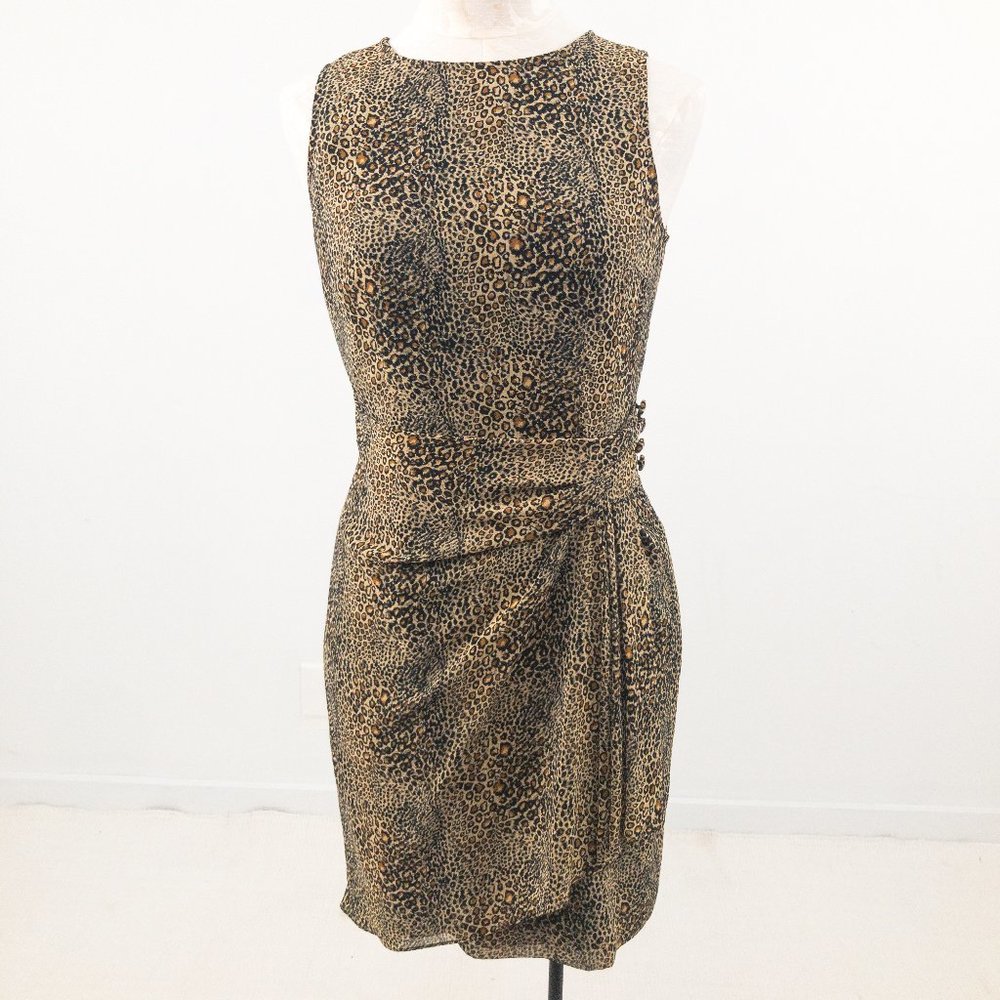 Vintage 90s 8 Cheetah Leopard Print Dress